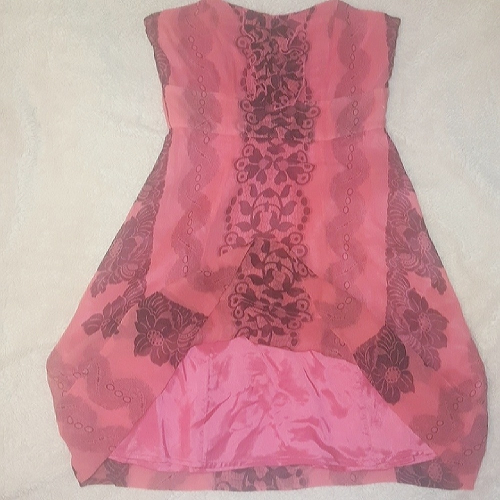 Vintage Tracy Reese Strapless Silk Baby Doll